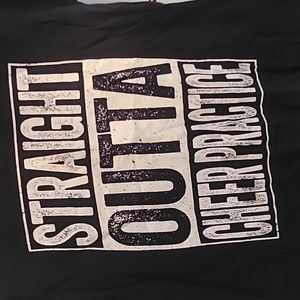 Black cheer shirt